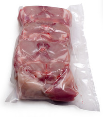 rabbit, nutria in vacuum packing