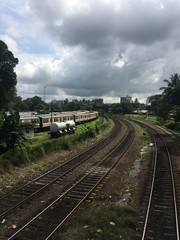 Fototapeta premium train on railway