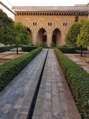 Interior del Palacio de la Aljafería. 