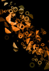 Abstract bokeh background, blurry lights.