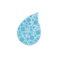 drop bubble icon vector, flat design best vector icon. Stock Vector illustration isolated on white background.