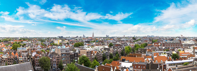Panoramic view of Amsterdam