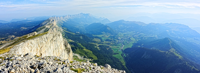 Vue sur le Balcon Est, Gresse-en-Vercors