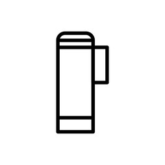 thermos outline icon. vector illustration. Isolated on white background.