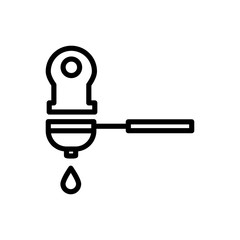 espresso outline icon. vector illustration. Isolated on white background.