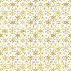 seamless pattern tile with beautiful golden snow flakes with glittery gold texture. for seasonal occasions and winter celebration, Christmas, textile, fabric, backgrounds, backdrops and wallpapers.