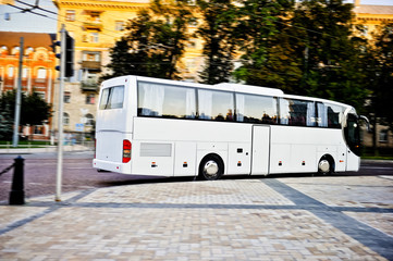 Plakat White bus