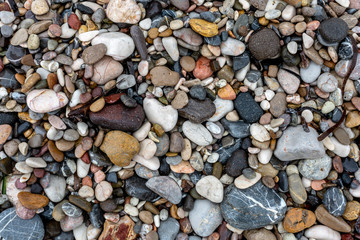 assorted rock on the beach