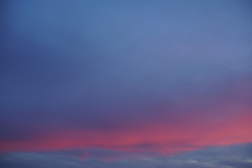Wolken Himmel spät abends