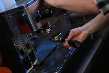 hand coffee business luxury steel