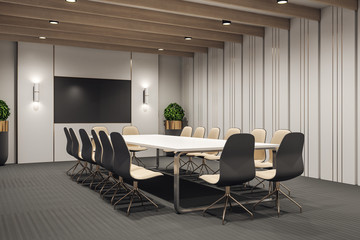 Contemporary meeting room