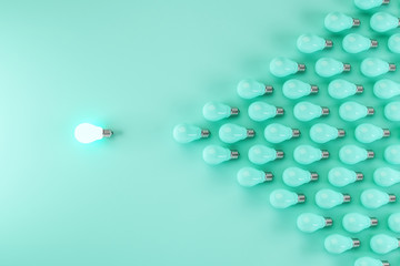 Lamp and many lamps in form of an arrow