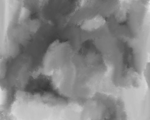 Abstract black and white painting . Monochrome paint splashes. Watercolor texture