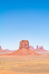 Fototapeta na wymiar Monument Valley, Utah/united states of america-October 7th 2019: Landscape with buttes in desert 