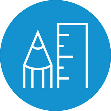 recommend clip art: Pencil Ruler UI Prototype Outline Icon