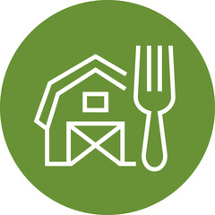 Farm To Table Outline Icon