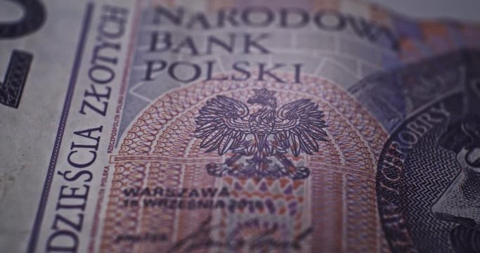 20 PLN Deatails CloseUp EU currency