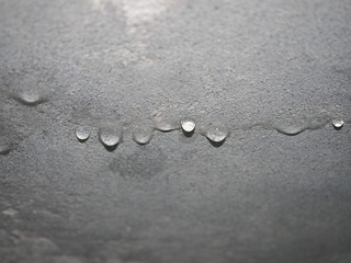 dampness moisture on ceiling with drops of water infiltration