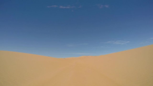 Safari 4x4 driving in the Namib desert on the skeleton coast, Namibia.