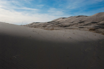 Mojave desert sand dune landscape. Kelso Dunes. 