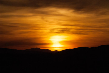 Mojave desert sand dune landscape. Kelso Dunes. 