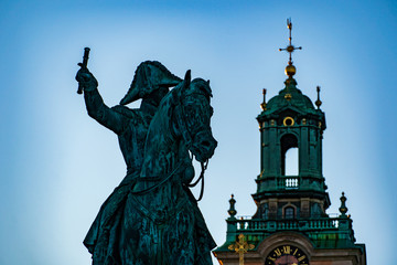 Fototapeta premium bronze statue