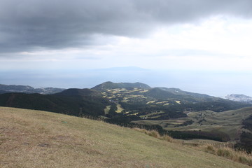 細野高原から望む相模湾