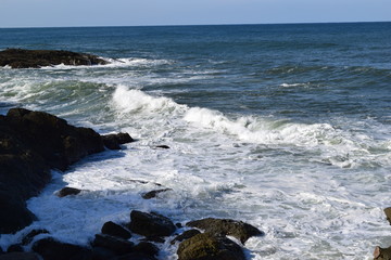 庄内海岸の荒波