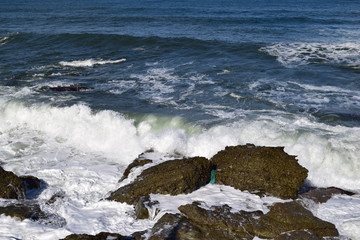 庄内海岸の荒波