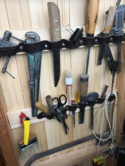 clothes on rack in shop