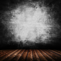 empty interior room with grunge wall