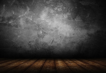 empty interior room with grunge wall