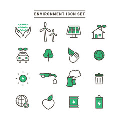 ENVIRONMENT ICON SET