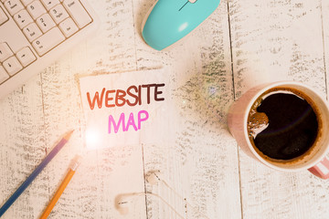 Handwriting text writing Website Map. Conceptual photo designed to help both users and search...