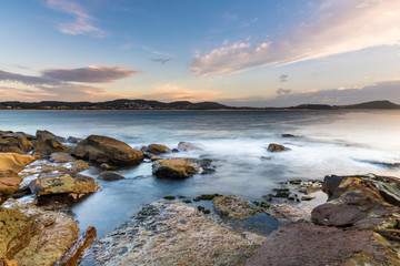 Obraz premium Sunrise Seascape and Rock Platform