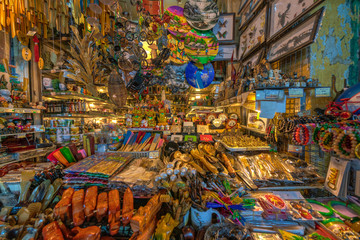 Interior of Ben Thanh Market in Ho Chi Minh City, Vietnam