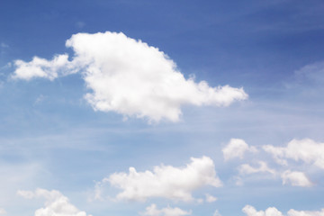 White clouds in the sky