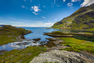 Fototapeta premium Beautiful scenic landscape of Scotland nature.