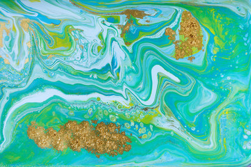 Mixed colored paints background. Ocean ripple style summer pattern.