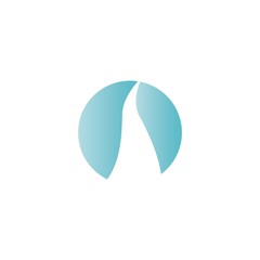 river logo vector illustration template