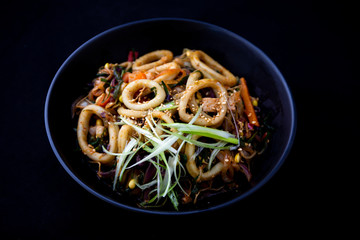 Stir-fried Squid with spicy sauce