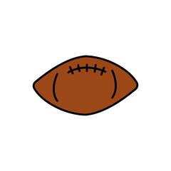 football american sport balloon icon