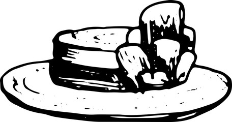 Hand drawn vector set: elegant vintage clothes - variety of retro fashion illustrations. Vintage stylized sketch, retro woodcut style