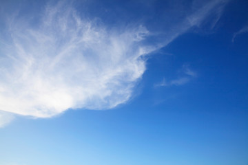 Blue sky with cloud in a day.