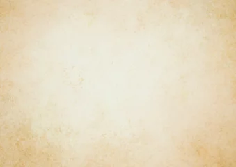 Fotobehang Retro Oude bruine papieren perkamentachtergrond met verontruste vintage vlekken en inktspatten en wit vervaagd armoedig centrum, elegante antieke beige kleur