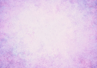 Purple background with white center and old vintage texture, soft pastel purple and pink border 