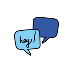 speech bubbles messages isolated icon