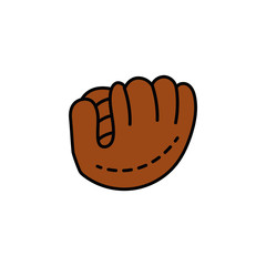 baseball glove sport isolated icon