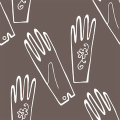 Retro vintage loves seamless pattern. Vector illustration background