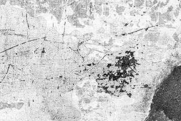 Texture of a concrete wall with cracks and scratches which can be used as a background